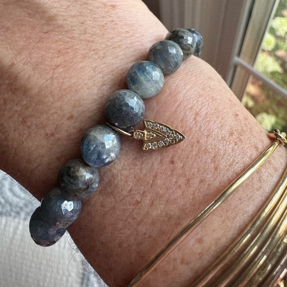 Sydney Evan Beaded Charm Bracelet with 14k Gold and Diamond Charm - Picture 11 of 12